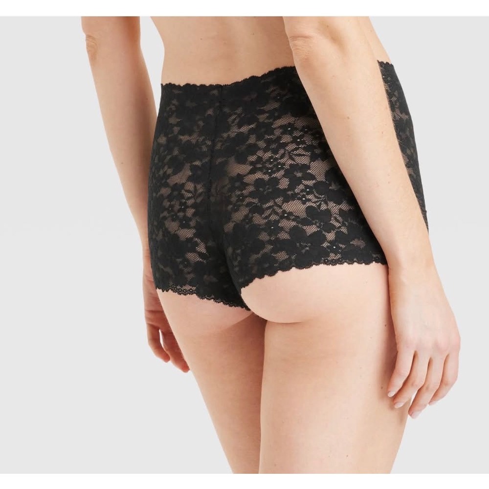 Women's Allover Lace Boy Shorts Underwear - Auden™ Black XS: Mid Rise - Picture 2 of 9